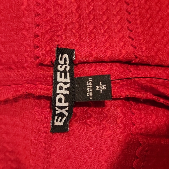 Express sz M red pleated skirt - Picture 4 of 7